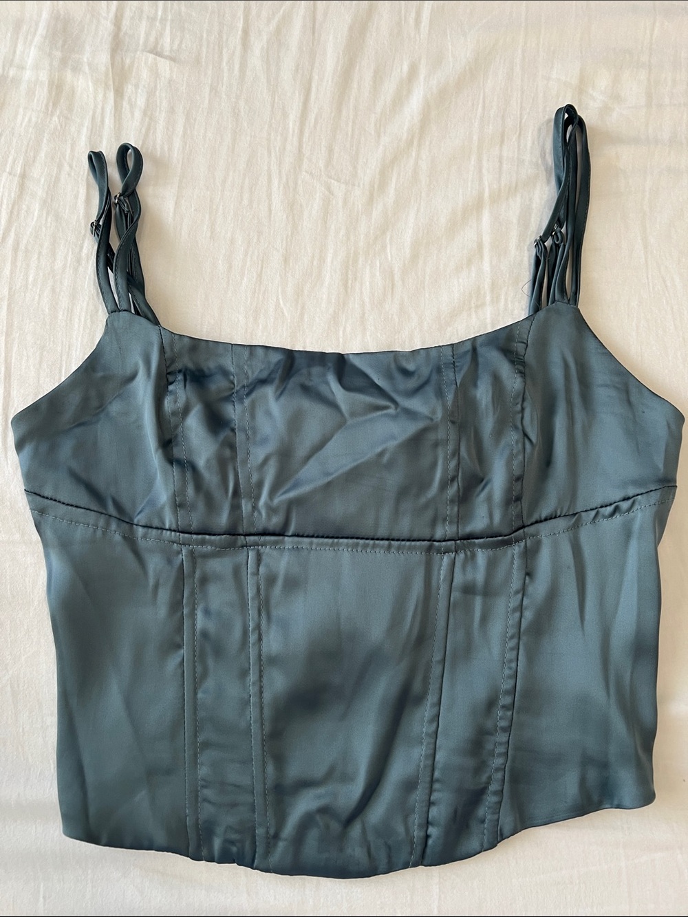 Princess Polly Satin Corset Crop Top